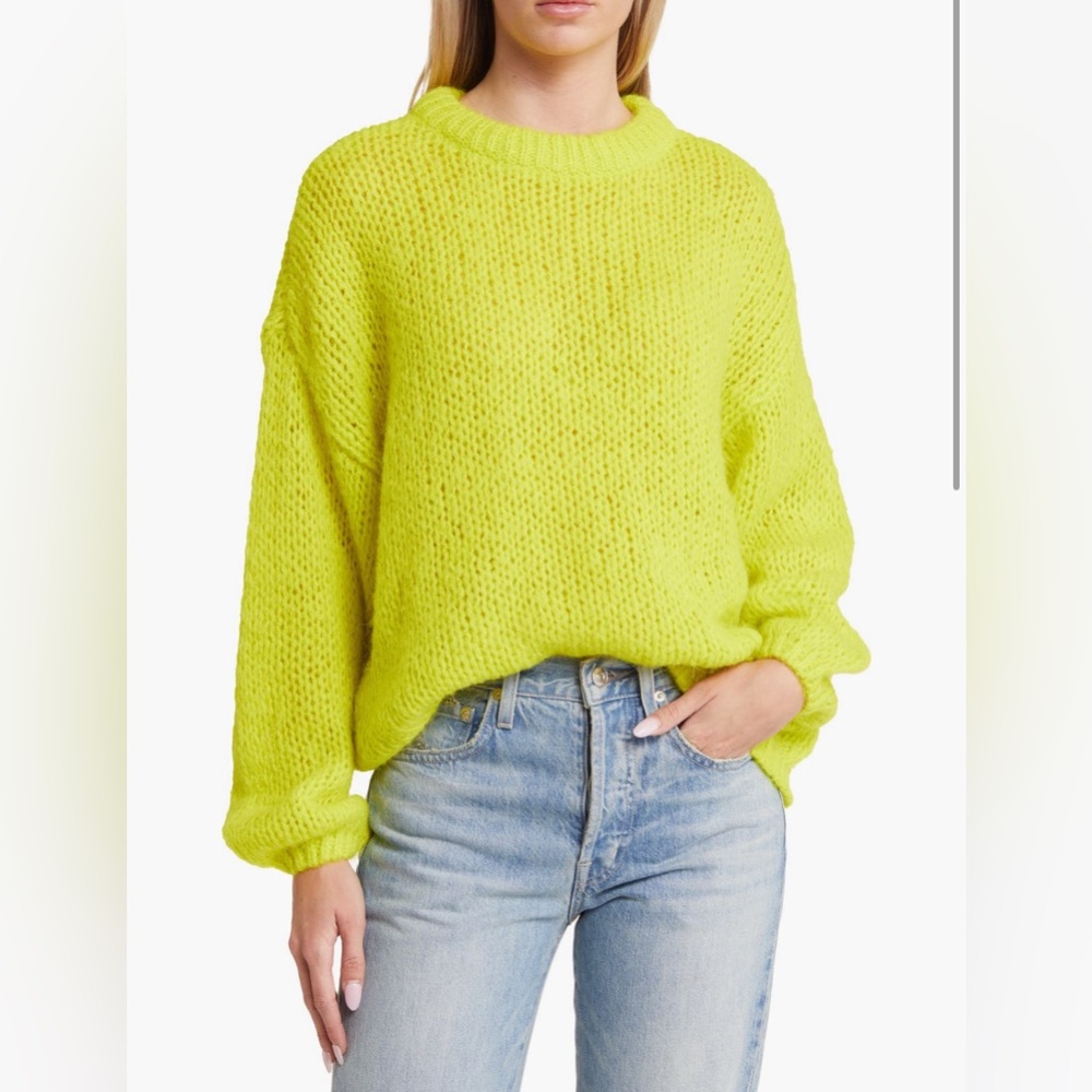 Nordstrom Vero Moda Ada Balloon Sleeve Crewneck Sweater